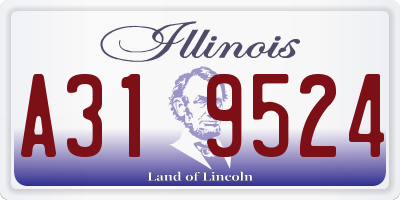 IL license plate A319524