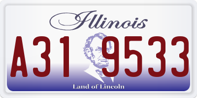 IL license plate A319533