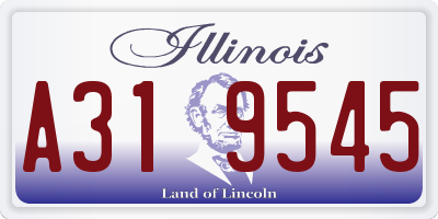 IL license plate A319545
