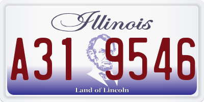 IL license plate A319546