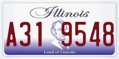 IL license plate A319548