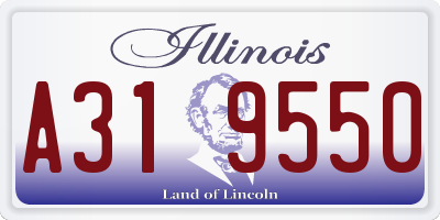 IL license plate A319550