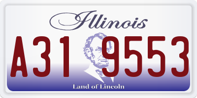 IL license plate A319553