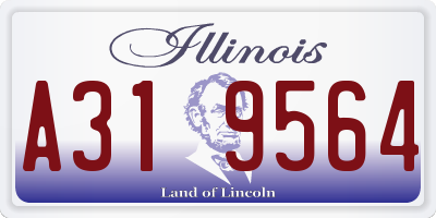 IL license plate A319564