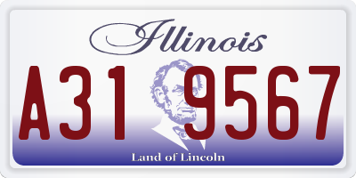 IL license plate A319567