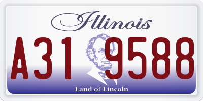 IL license plate A319588