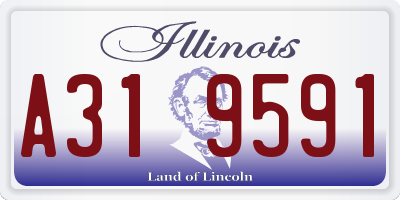 IL license plate A319591