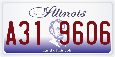 IL license plate A319606