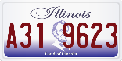 IL license plate A319623