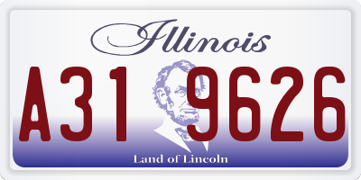 IL license plate A319626
