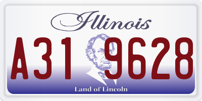 IL license plate A319628