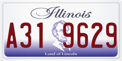 IL license plate A319629