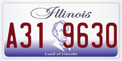 IL license plate A319630