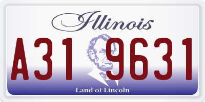 IL license plate A319631