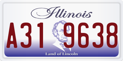 IL license plate A319638