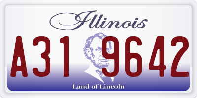IL license plate A319642