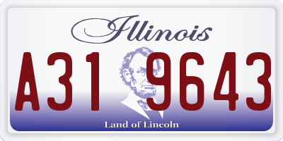 IL license plate A319643