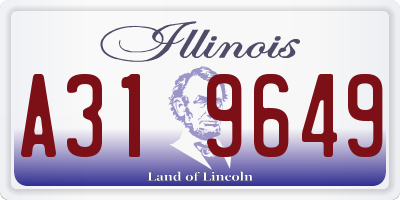 IL license plate A319649