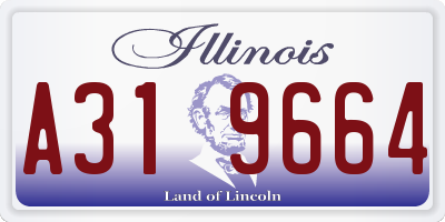 IL license plate A319664