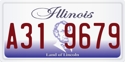 IL license plate A319679