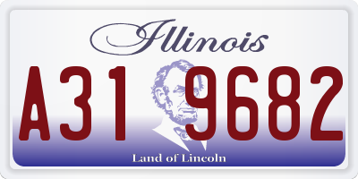 IL license plate A319682