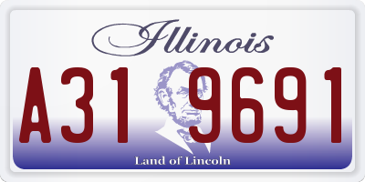 IL license plate A319691