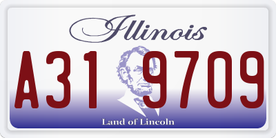 IL license plate A319709