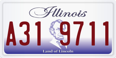 IL license plate A319711