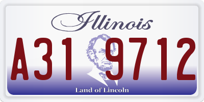 IL license plate A319712