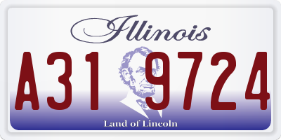 IL license plate A319724