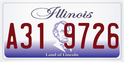 IL license plate A319726