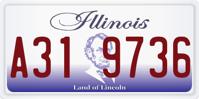 IL license plate A319736