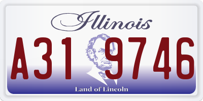 IL license plate A319746