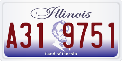 IL license plate A319751