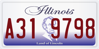 IL license plate A319798