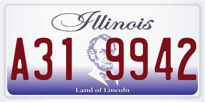 IL license plate A319942