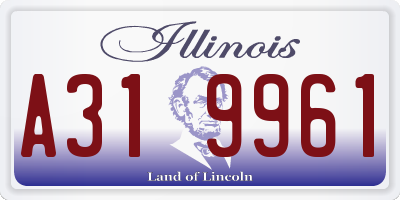 IL license plate A319961