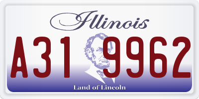 IL license plate A319962