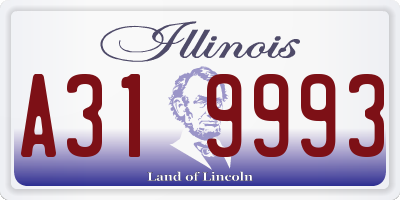 IL license plate A319993