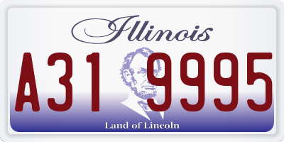 IL license plate A319995