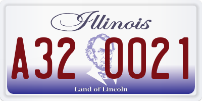 IL license plate A320021