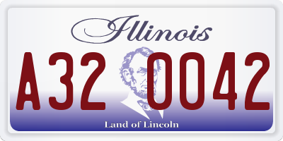 IL license plate A320042