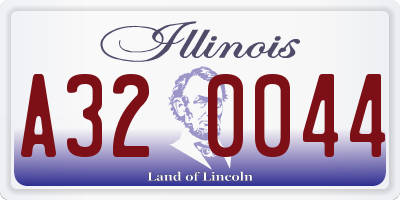 IL license plate A320044