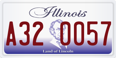IL license plate A320057