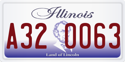 IL license plate A320063