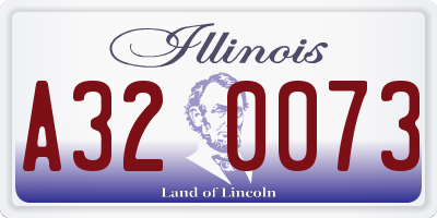 IL license plate A320073