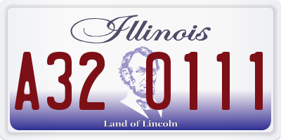 IL license plate A320111