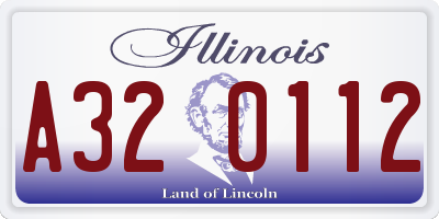 IL license plate A320112