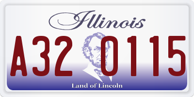 IL license plate A320115