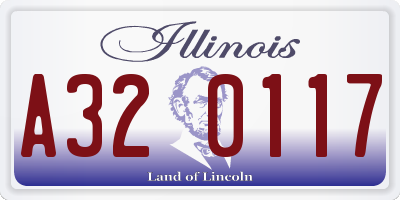 IL license plate A320117